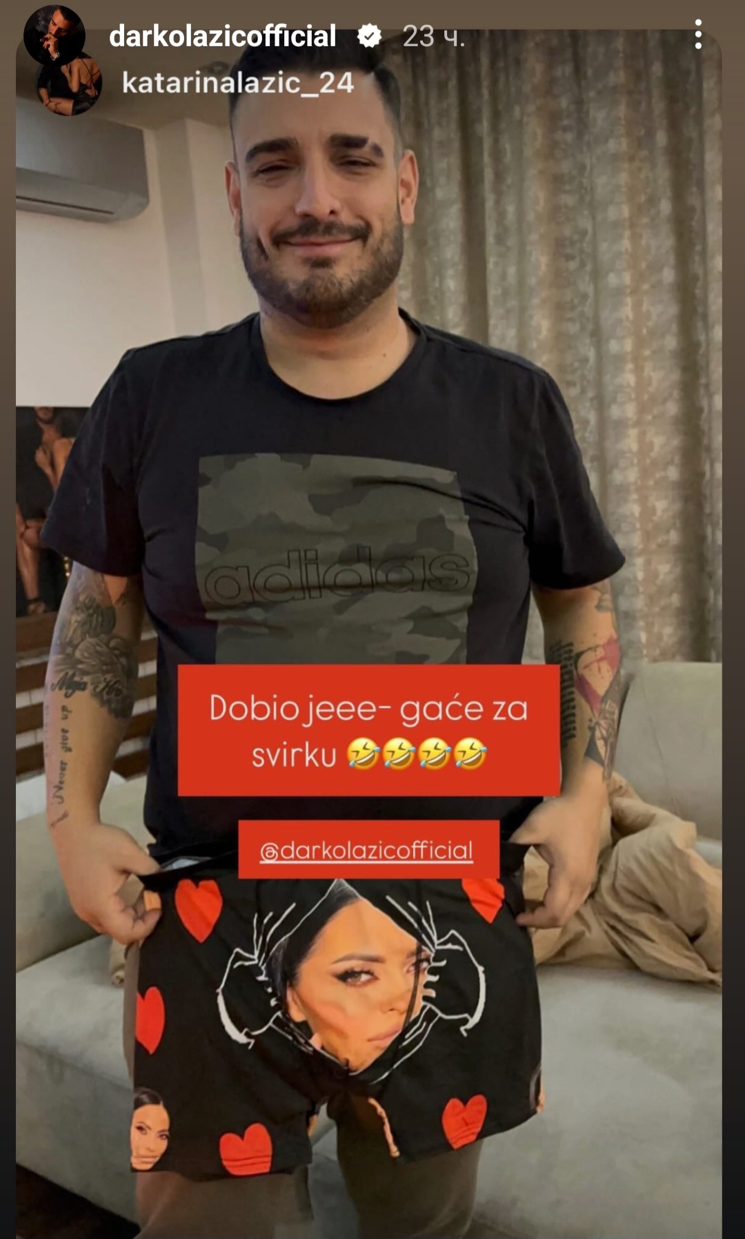 Darku Laziću žena poklonila gaće kakve nikad niste videli FOTO 9 DARKO LAZIC 2