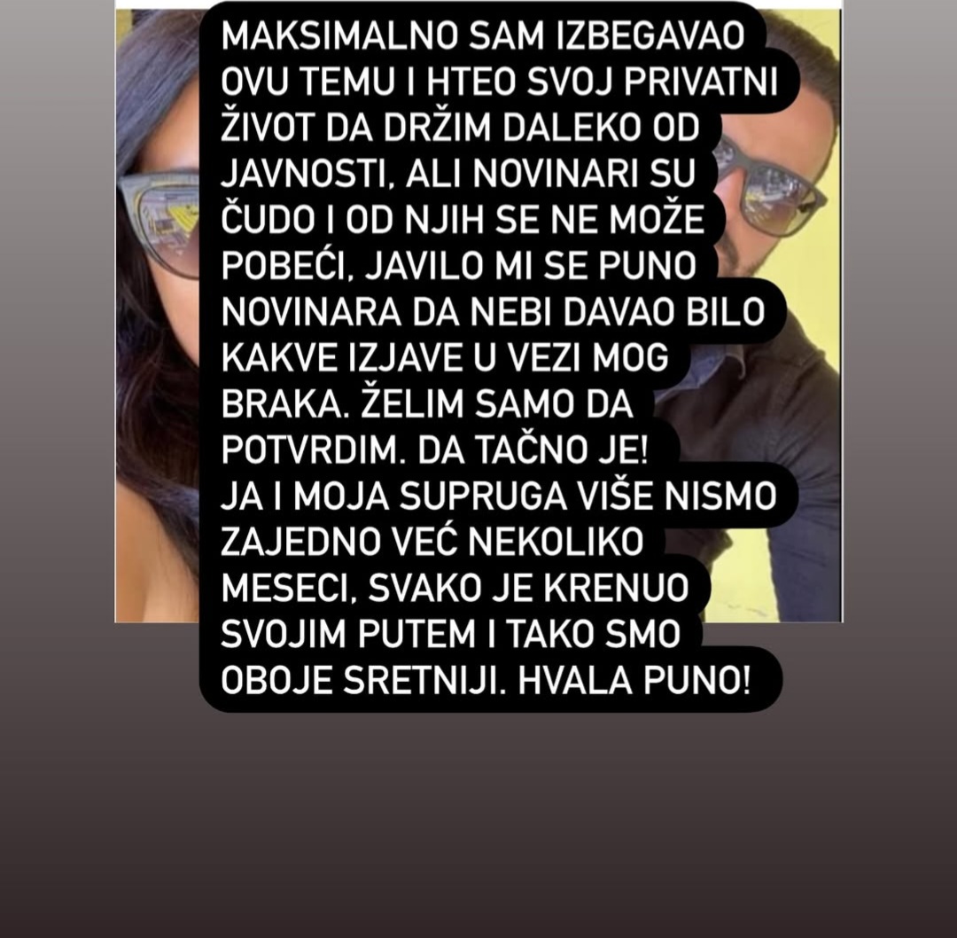 alen hasanović se razvodi