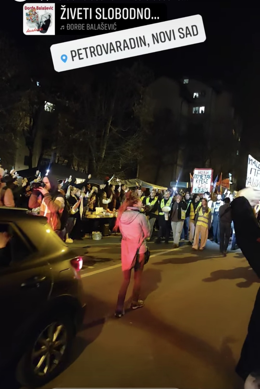 Naša pevačica dočekala beogradske studente u Novom Sadu: "Bravo, deco" (VIDEO) 6 Screenshot 20250131 214008 Instagram