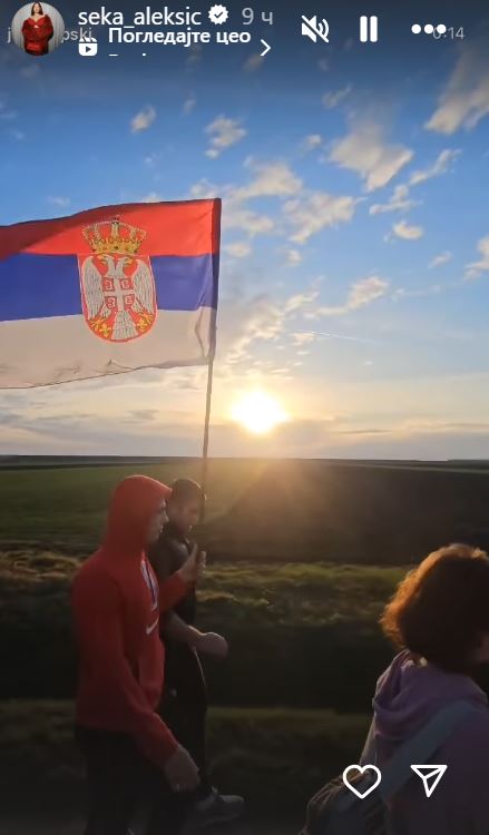 Seka Aleksić podržala studente koji pešače do Novog Sada, njene objave teraju suze na oči: "Ne volim njenu muziku, ali svaka čast ovoj ženi" 8 ska