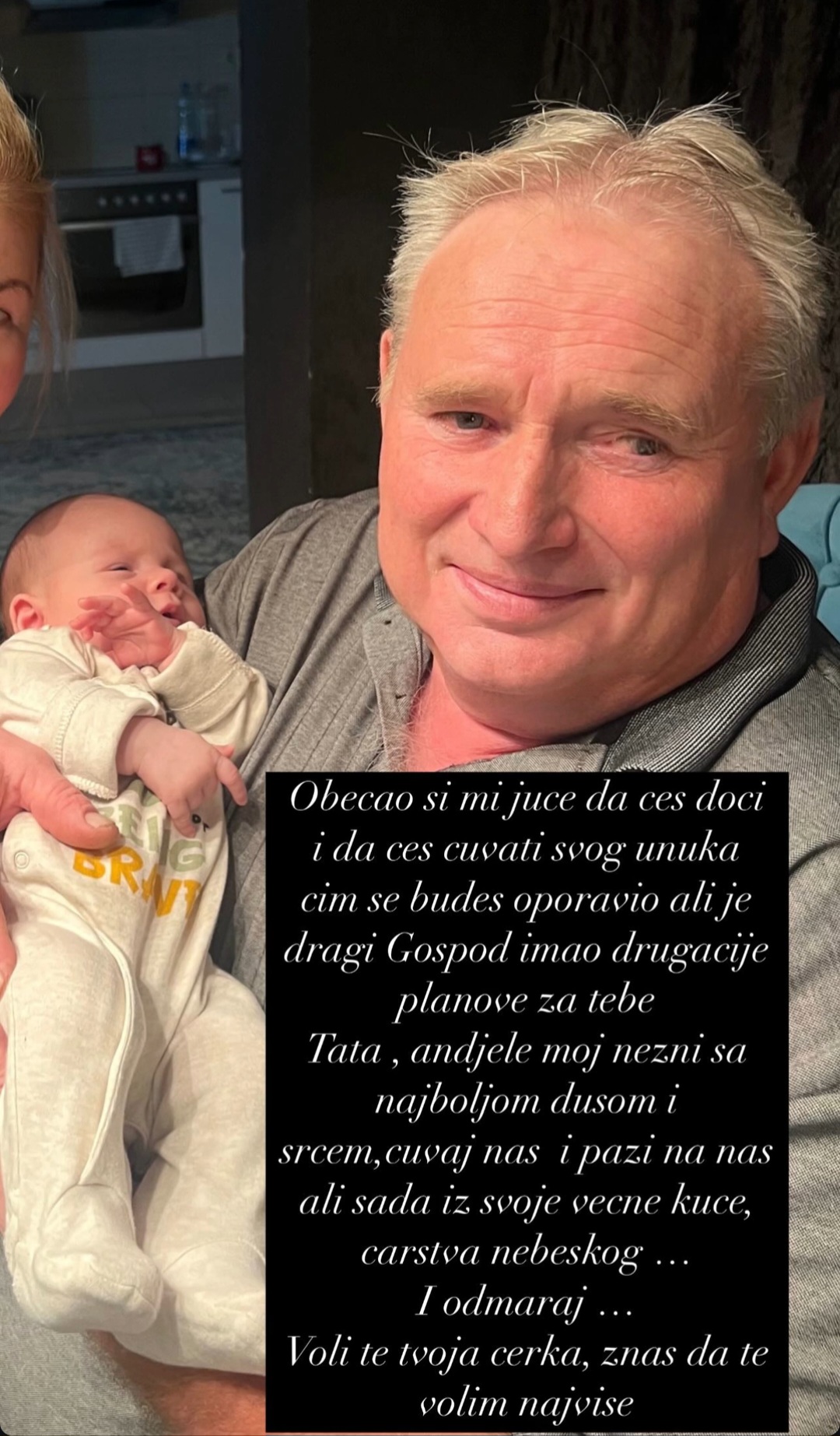 Zvezda Granda se emotivnim rečima oprostila od oca: "Anđele moj nežni..." 7 Screenshot 20250208 082607 Instagram