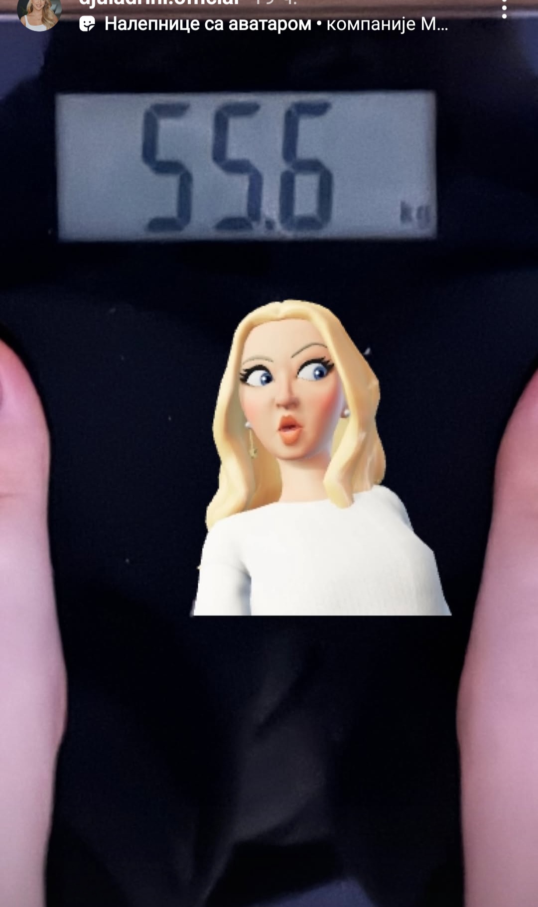 Đula Drini stala na vagu i šokirala se FOTO 6 Screenshot 20250223 190012 Instagram