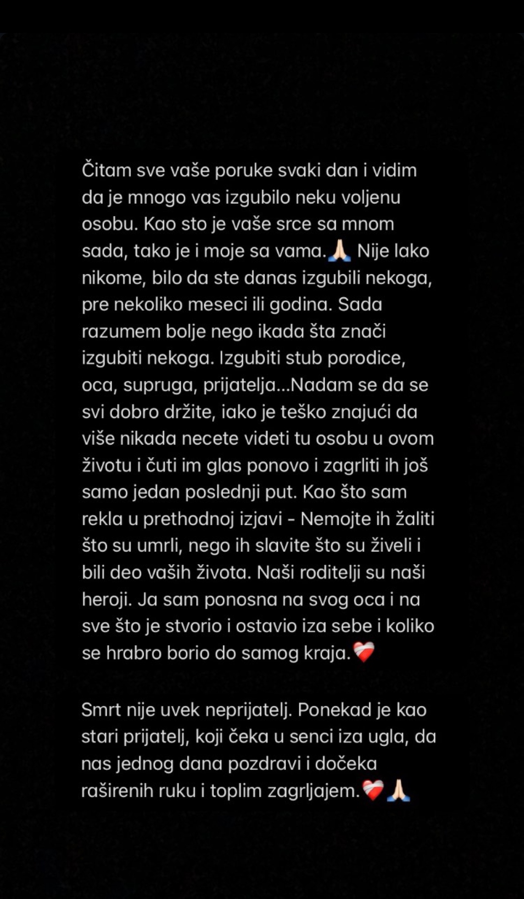 Nova objava ćerke Saše Popovića, Aleksandra emotivnim rečima rasplakala celu Srbiju 7 aleksandra popovic