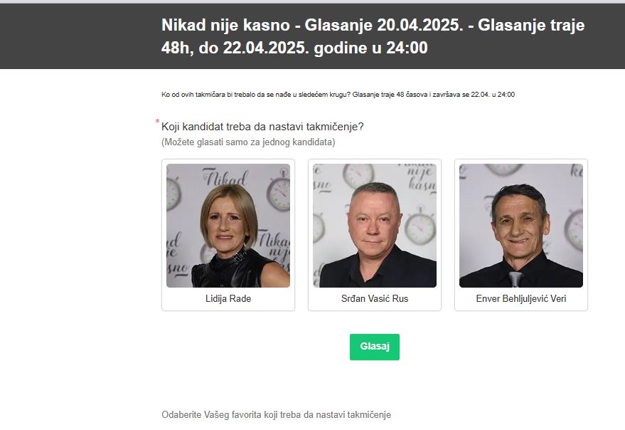 Prva emisija četvrtog kruga je završena: Oni su prvi polufinalisti 7 Hvataj 15