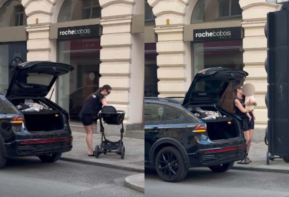 Snimili smo Rialdu u Beču sa ćerkicom: Vozi skupoceni automobil, obilazi butike i "fura" torbu od 30.000 evra VIDEO 5 Rialda karahasanovic 1
