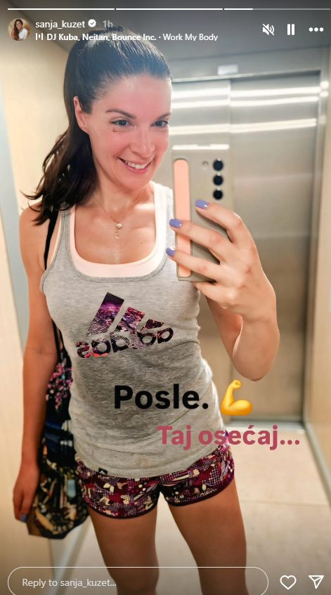 Sanja Kužet u izazovnom izdanju posle treninga: "Taj osećaj..." (FOTO) 8 Screenshot 2025 06 25 140744 1