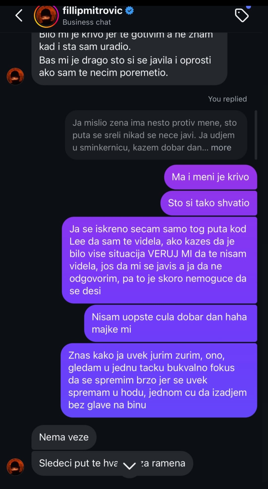 Rada Manojlović javno objavila prepisku sa kolegom, evo zbog čega su se posvađali 8 Screenshot 20250726 082403 Instagram
