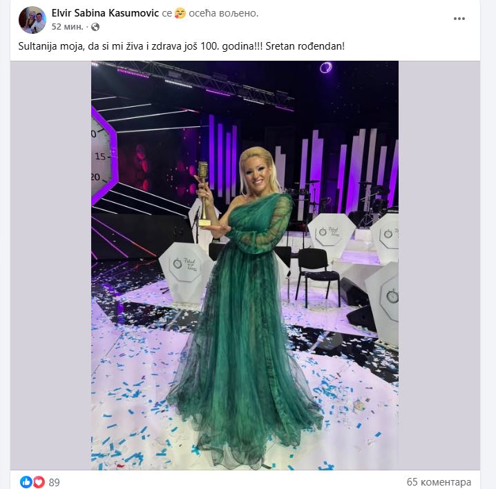 Slavlje u domu Sabine Kasumović, suprug se prvi oglasio: "Sultanijo moja" 7 Capture