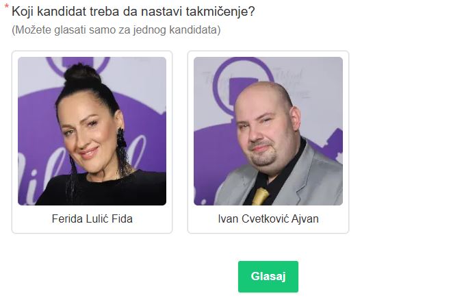Vi odlučujete: Ferida i Ivan se bore za prolazak u naredni krug, evo kako da glasate za svog favorita 6 glasnaje