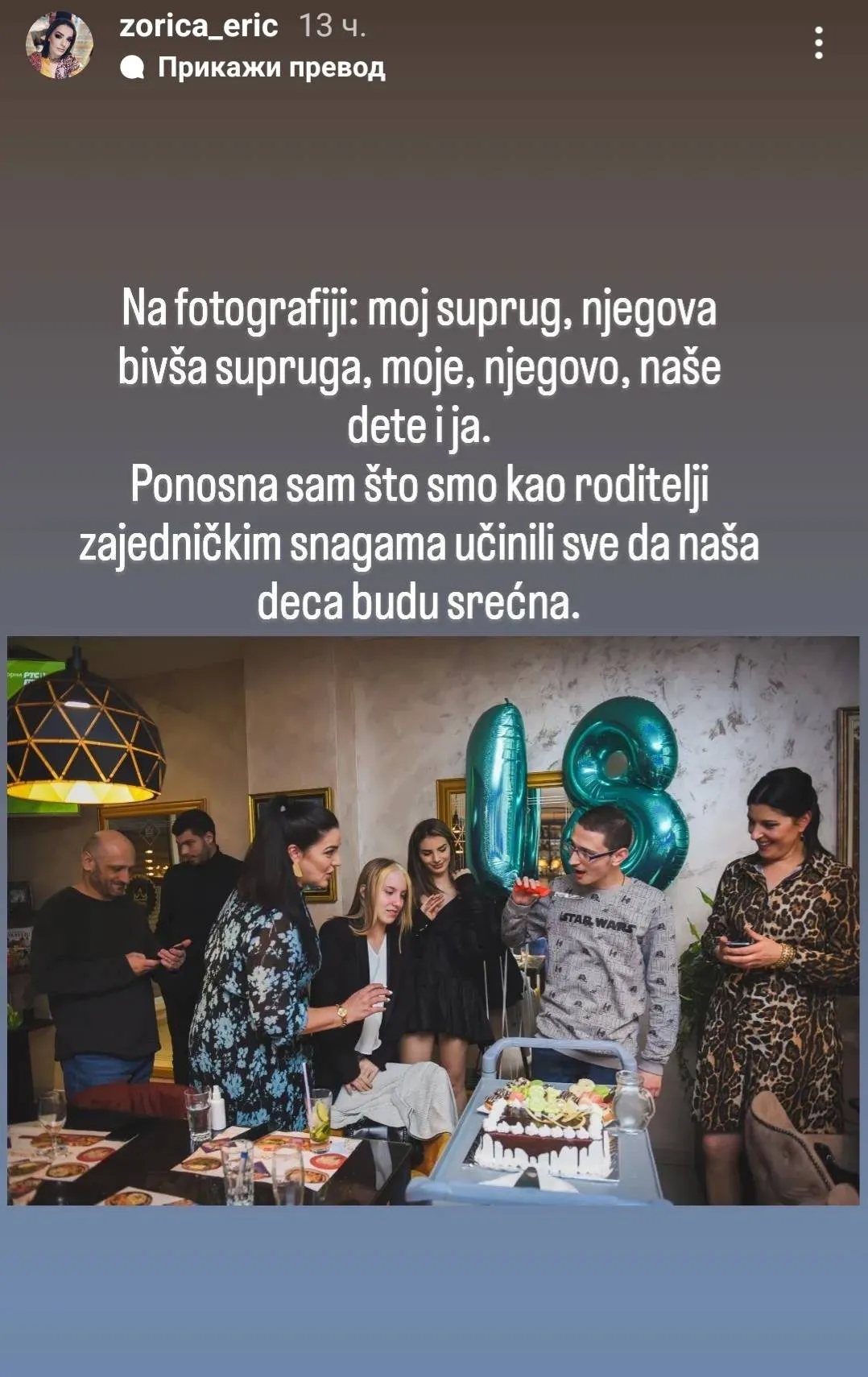 zorica eric sa muzem njegovom zenom i decom