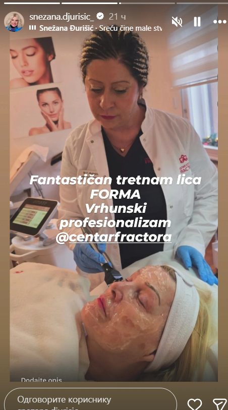 Snežana Đurišić pokazala lice bez šminke: Fotografija posle tretmana izazvala brojne reakcije FOTO 8 Screenshot 2026 01 31 134027