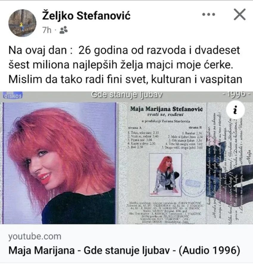 Poznati voditelj obeležio godišnjicu razvoda od pevačice, javnom čestitkom iznenadio sve: "Tako radi kulturan svet" FOTO 7 image 1 31