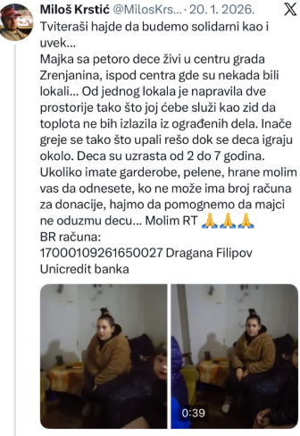Prizor koji slama srce: Ceca ušla u jeziv prostor u kom živi majka sa petoro dece 6 tviter
