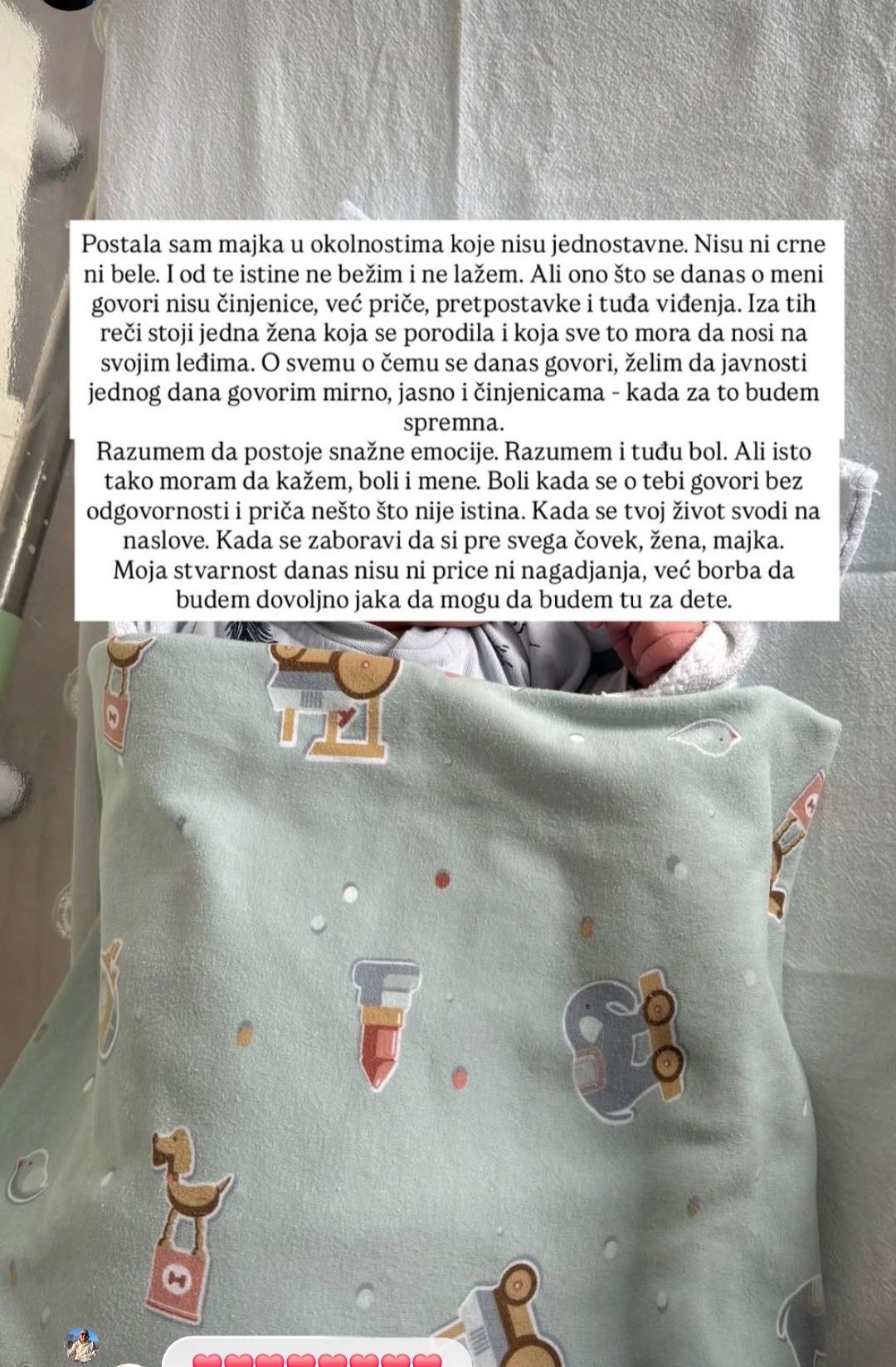 Milica Todorović se hitno oglasila, objavila i sliku iz porodilišta: "Okolnosti nisu ni crne ni bele, moj jedini fokus je dete i oporavak" FOTO 7 Mica Todorovic insta 2