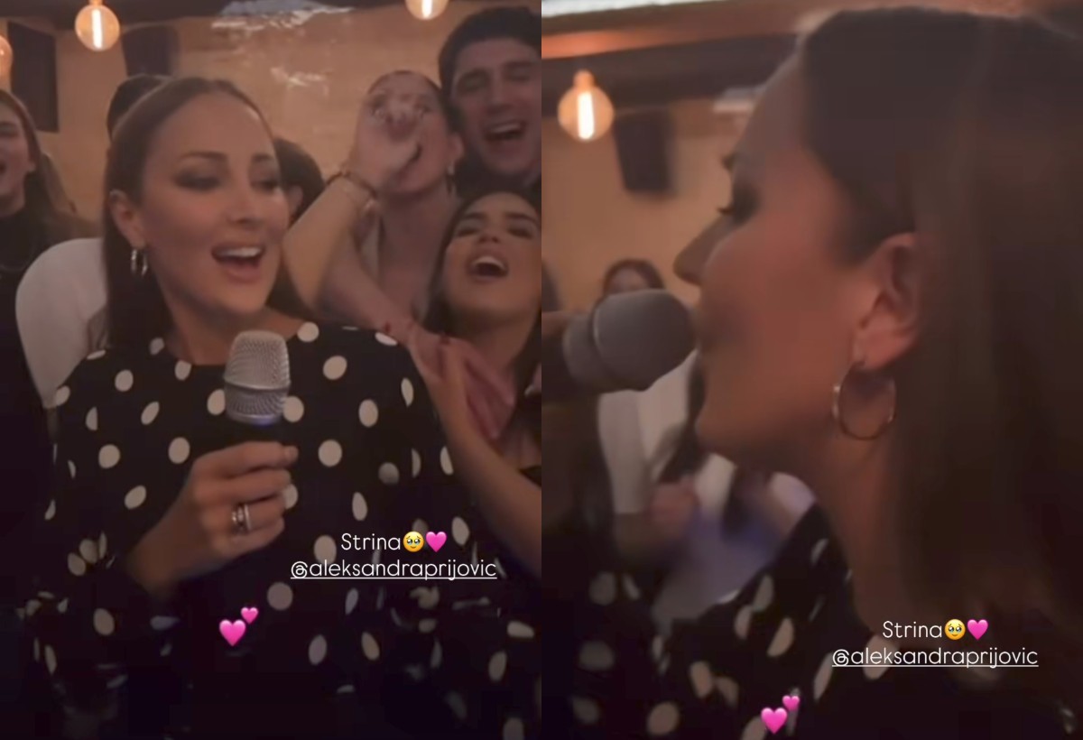 Aleksandra Prijović postala strina, pa zapevala na slavlju VIDEO 5 aleksandra prijovic postala strina