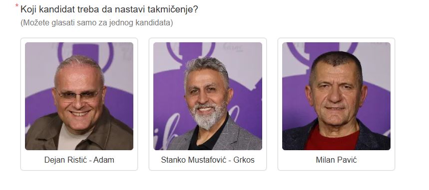 Nikad teža borba: Tri vrhunska pevača se bore na Fejsbuk glasanju, samo jedan ide dalje FOTO 6 gls