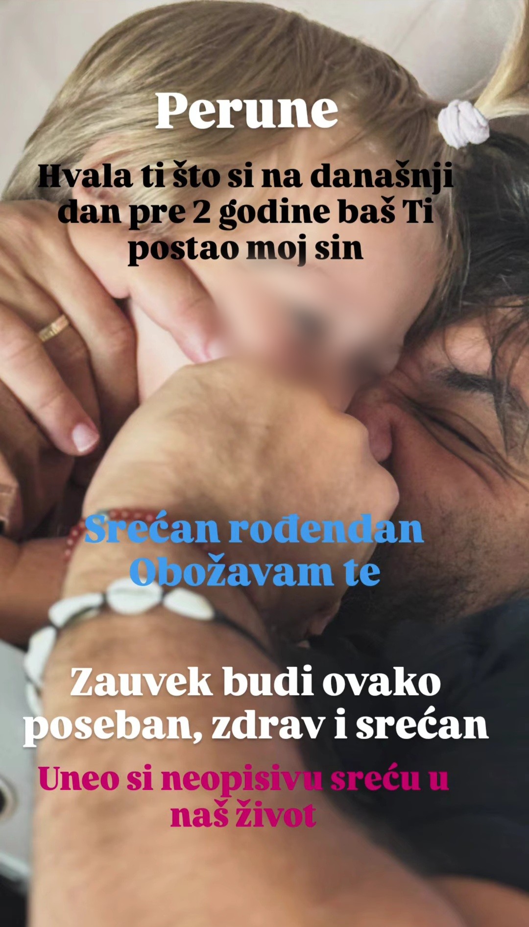 ,,Hvala što si baš TI moj sin'': Naslednik Ognjena Amidžića proslavlja drugi rođendan, voditelj mu čestitao dirljivim rečima 6 perun