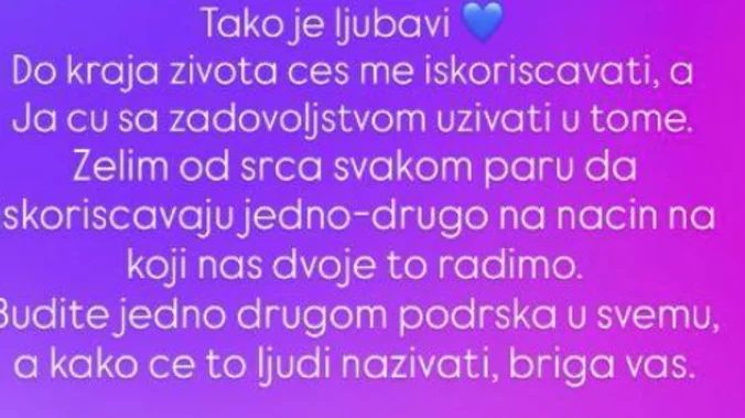 Kasperova objava uzdrmala javnost, progovorio o vezi sa Minom i poručio: "Do kraja života ćeš me iskorišćavati" FOTO 7 image 12 29