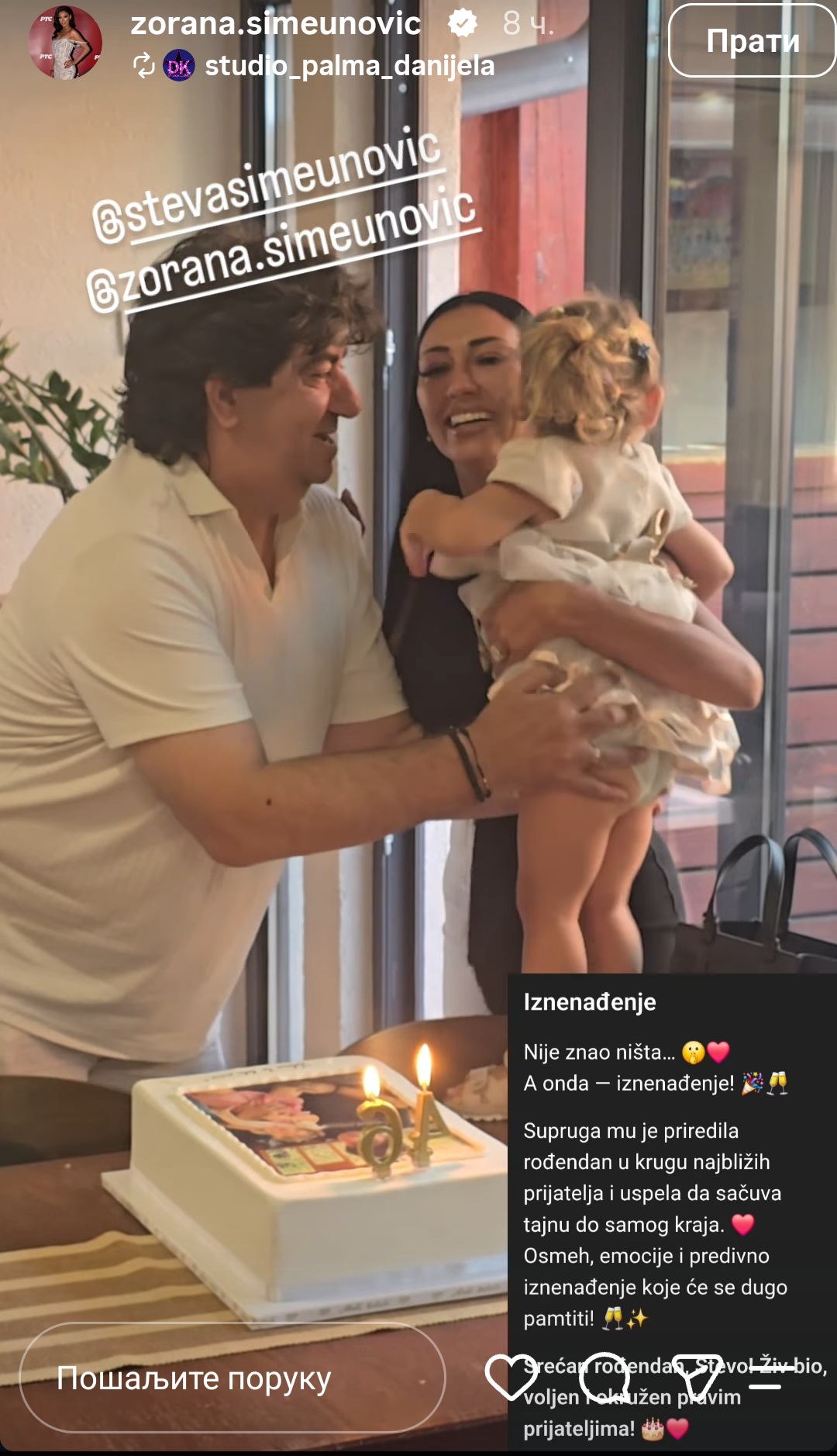 Pevačica 30 godina starijem mužu u tajnosti pripremila spektakularno iznenađenje, emocije na vrhuncu: "Nije znao ništa" (FOTO) 7 Zorana Simeunovic i Steva 3